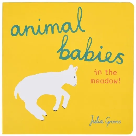 Animal Babies in the Meadow Board Book Constructive Play Things