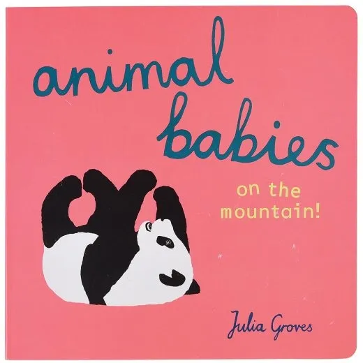 Animal Babies on the Mountain Board Book Constructive Play Things