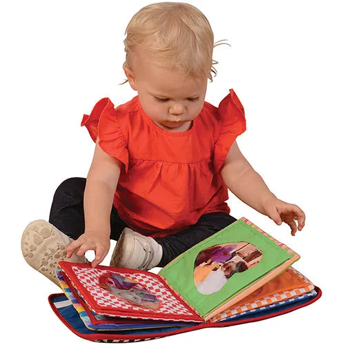 Baby's First Photo Album | Interactive Family & Friends Recognition Book with Mirror Constructive Play Things