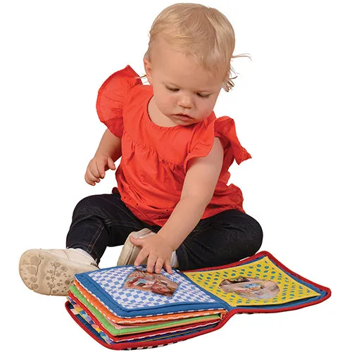 Baby's First Photo Album | Interactive Family & Friends Recognition Book with Mirror Constructive Play Things