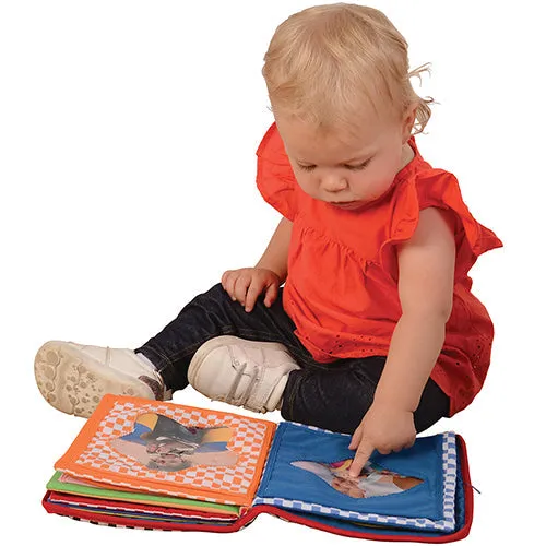 Baby's First Photo Album | Interactive Family & Friends Recognition Book with Mirror Constructive Play Things