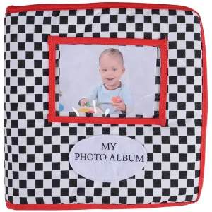 Baby's First Photo Album | Interactive Family & Friends Recognition Book with Mirror Constructive Play Things