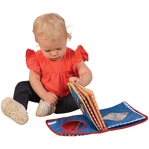 Baby's First Photo Album | Interactive Family & Friends Recognition Book with Mirror Constructive Play Things
