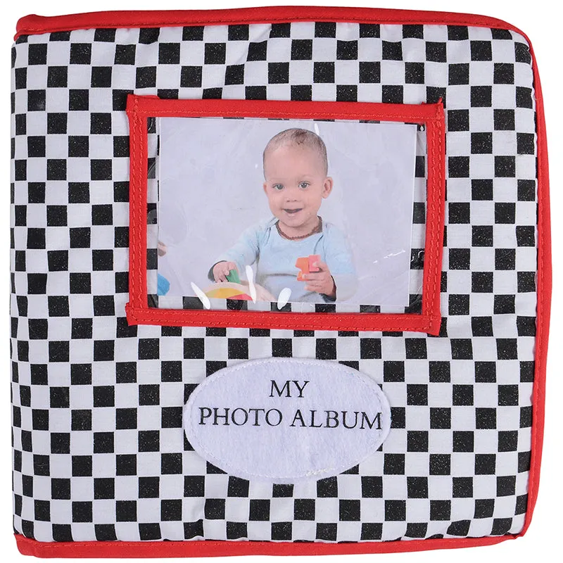 Baby's First Photo Album | Interactive Family & Friends Recognition Book with Mirror Constructive Play Things