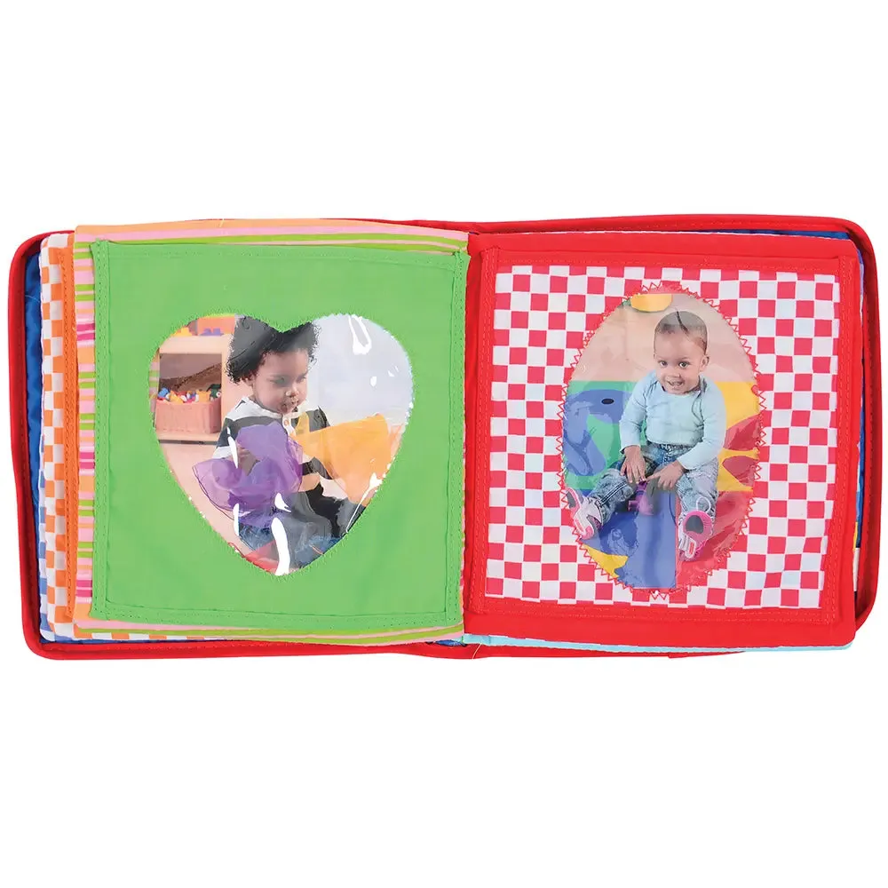 Baby's First Photo Album | Interactive Family & Friends Recognition Book with Mirror Constructive Play Things