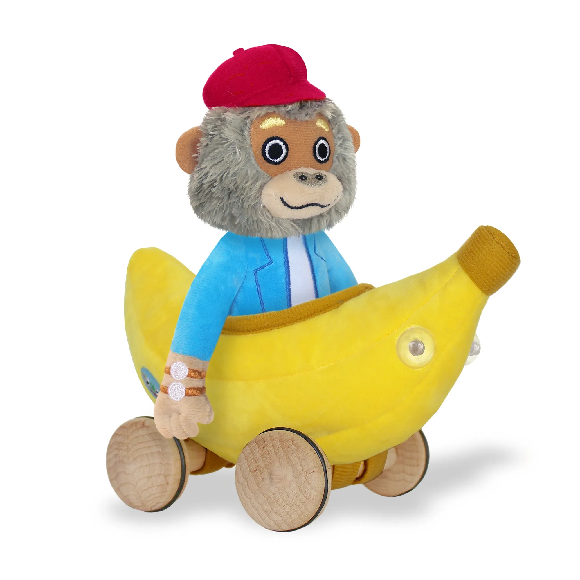 Bananas Gorilla Soft Toy with Bananamobile Yottoy