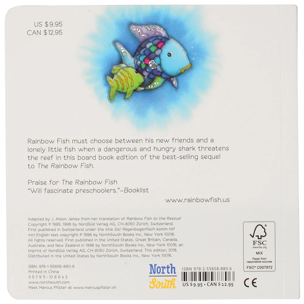 Board Book Classic "Rainbow Fish To The Rescue!" Constructive Play Things