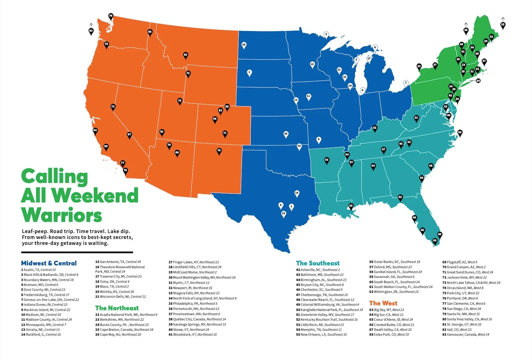 Centennial Travel - Weekend Escapes - 80 Perfect Places to Get Away: Budget-Friendly Travel Tips, National Parks, Natural Wonders, Scenic Routes, Mountain Hideaways
