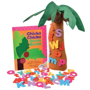 Chicka Chicka Boom Boom Storytelling Props with Book* Constructive Play Things