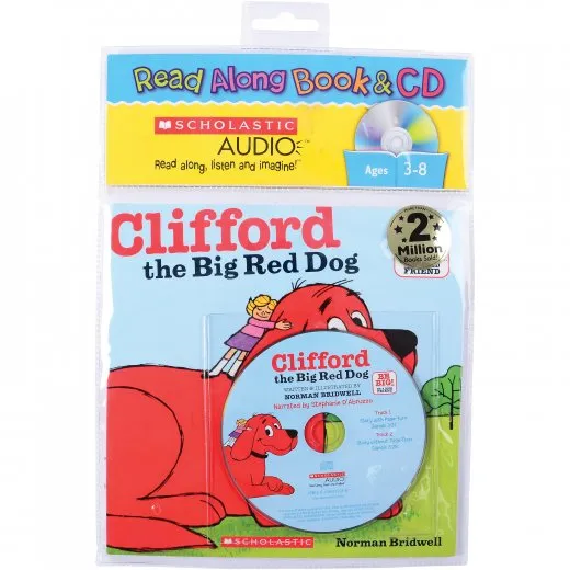 Clifford the Big Red Dog Book and CD Constructive Play Things