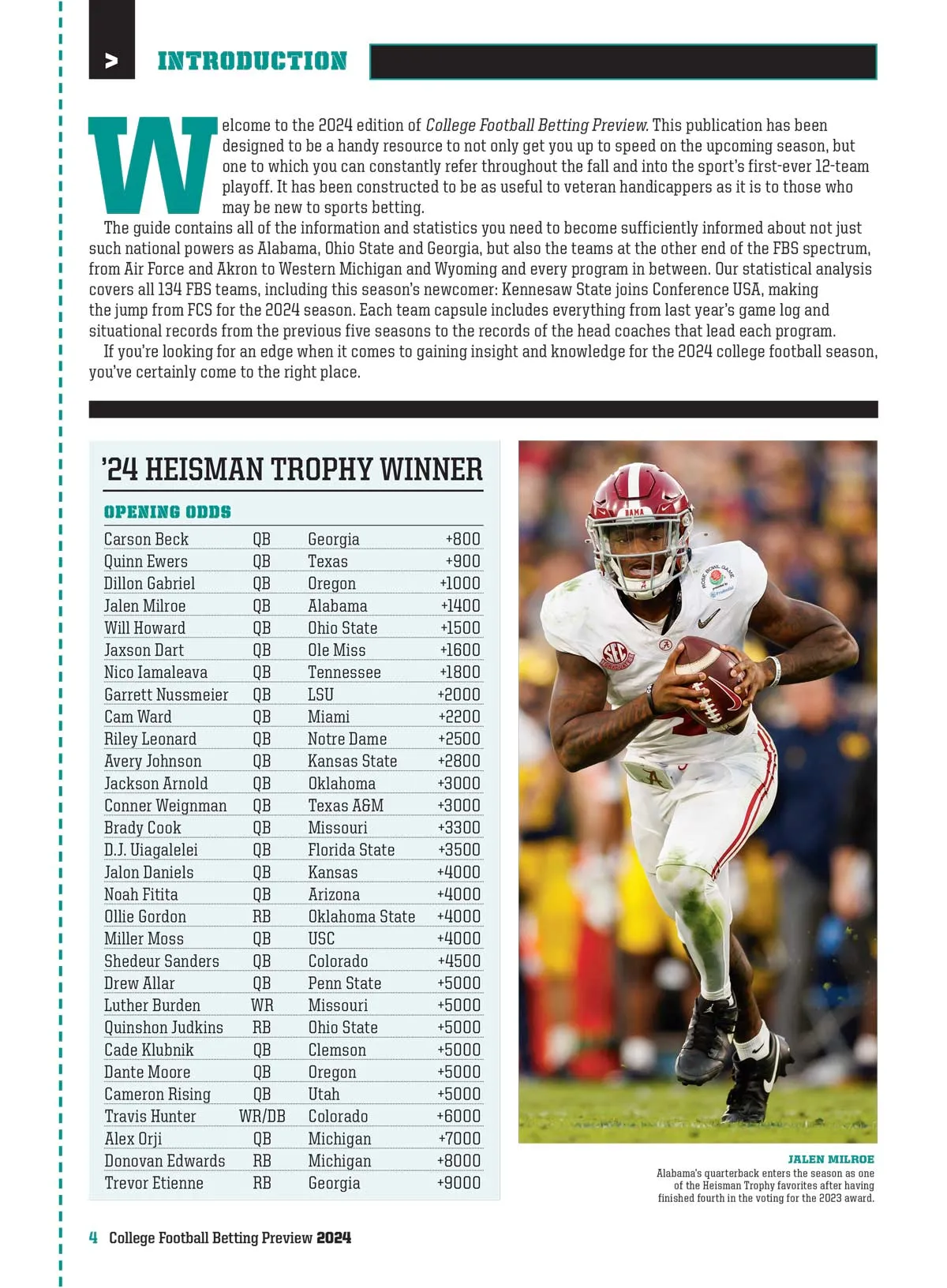 College Football Betting Preview 2024 - Odds To Win, Spot In 12-Team Playoff, Conference Championship, Team Capsules, Resource Guide, Stats, Game Logs, Turnover Margin, Situational Records & More!