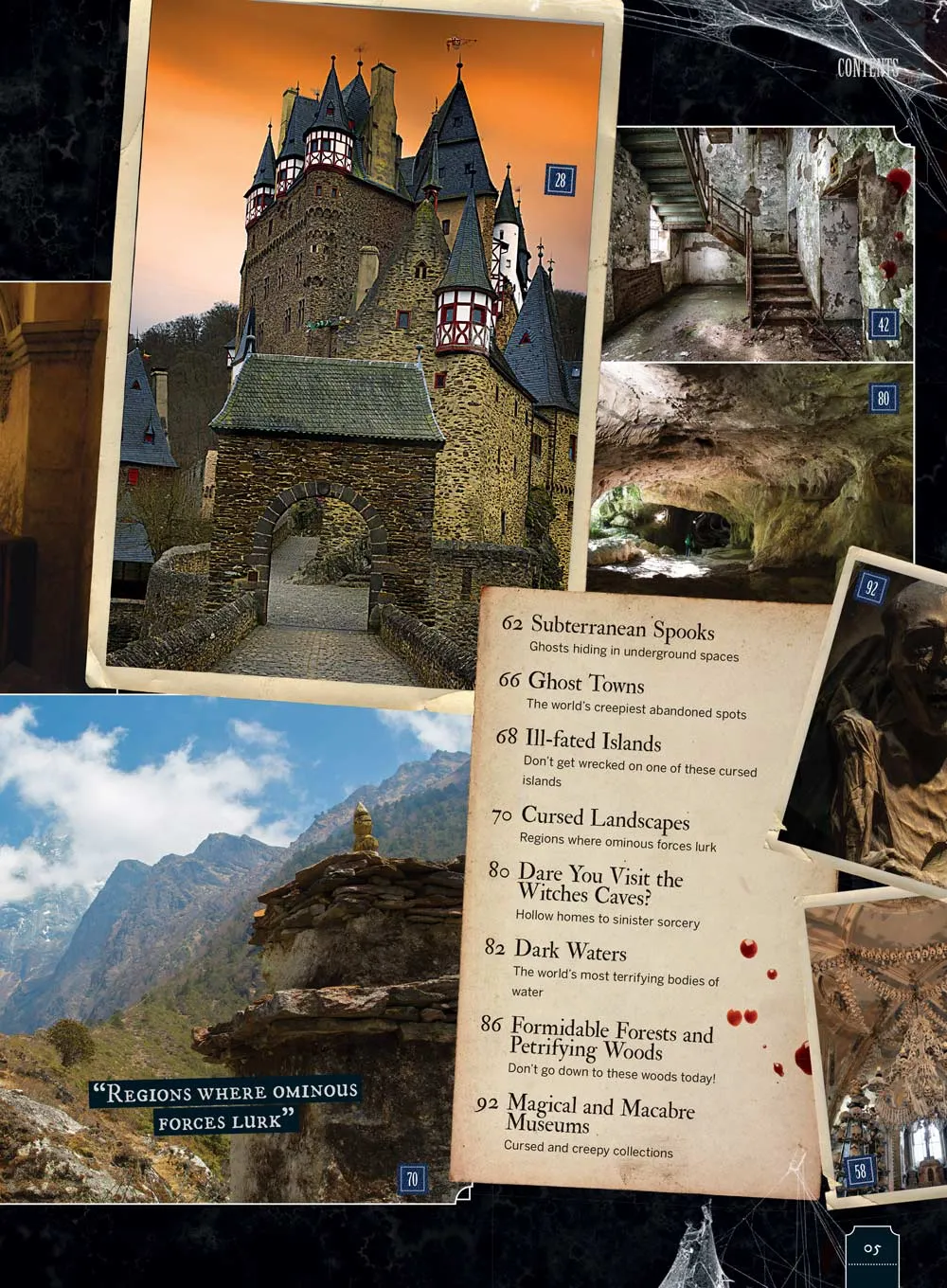 Cursed & Creepy Destinations - Traveler's Guide: 100  Haunted Places, Spooky Tourism, Forsaken Relics, Black Magic, Ghosts, UFOs, Abandoned Asylums, Forests, Museums, Castles, Cemeteries & More!