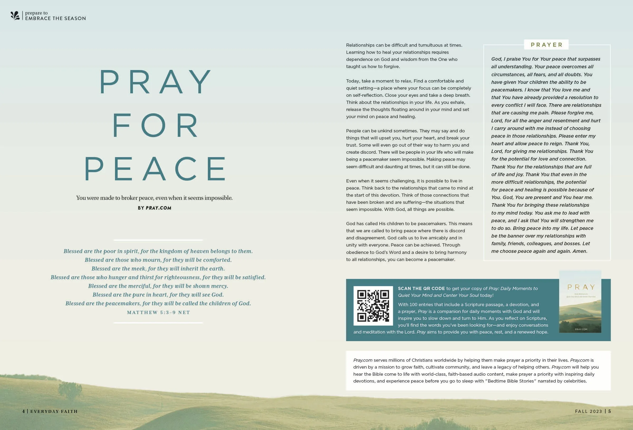 DaySpring - Everyday Faith: Give Thanks this Fall Season, Build A Powerful Prayer Life, Express Your Faith In Creative Ways, Learn About Abiding In Gods Love
