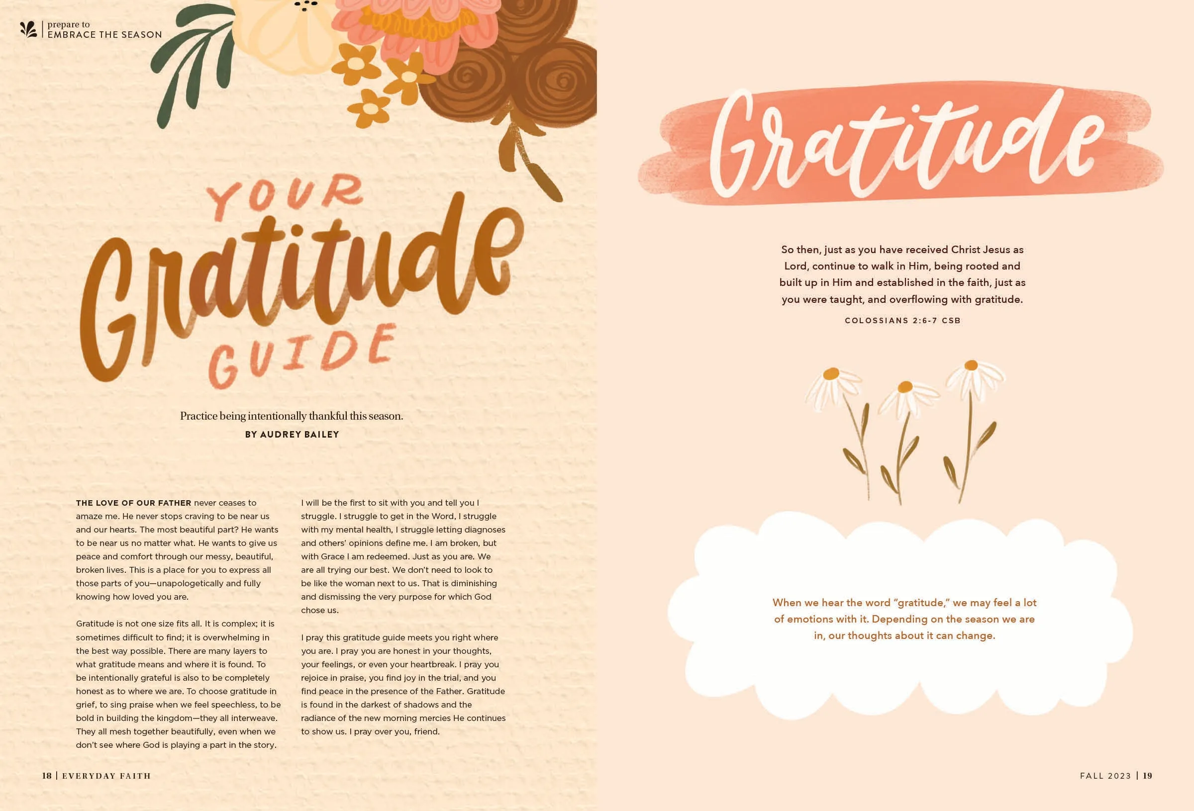 DaySpring - Everyday Faith: Give Thanks this Fall Season, Build A Powerful Prayer Life, Express Your Faith In Creative Ways, Learn About Abiding In Gods Love