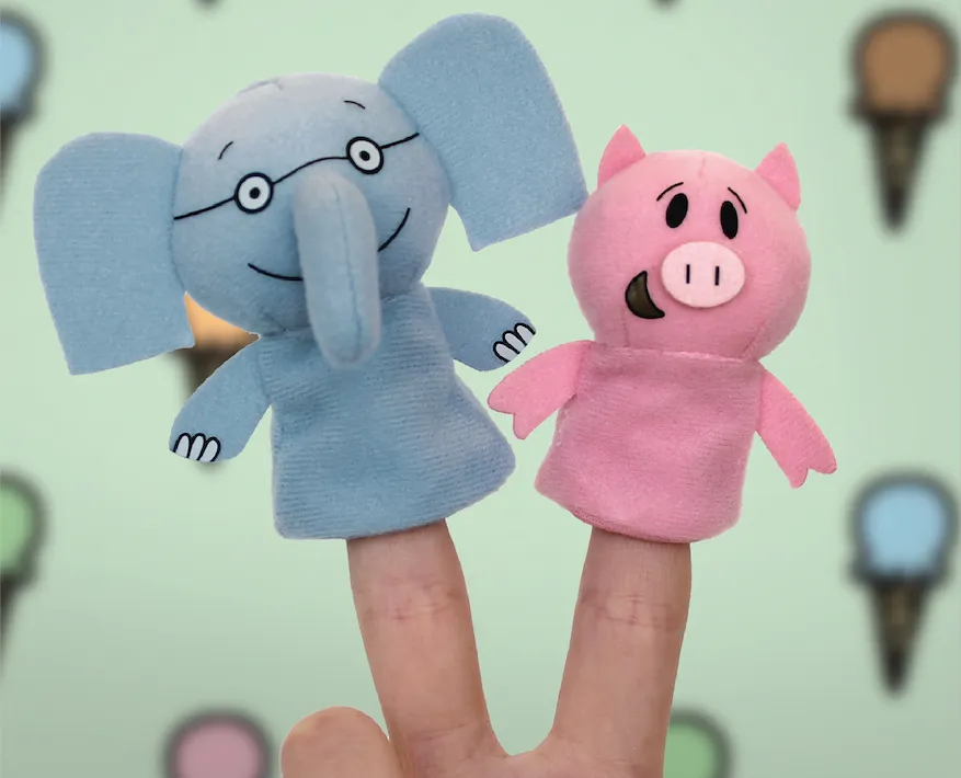Elephant & Piggie Finger Puppets Yottoy