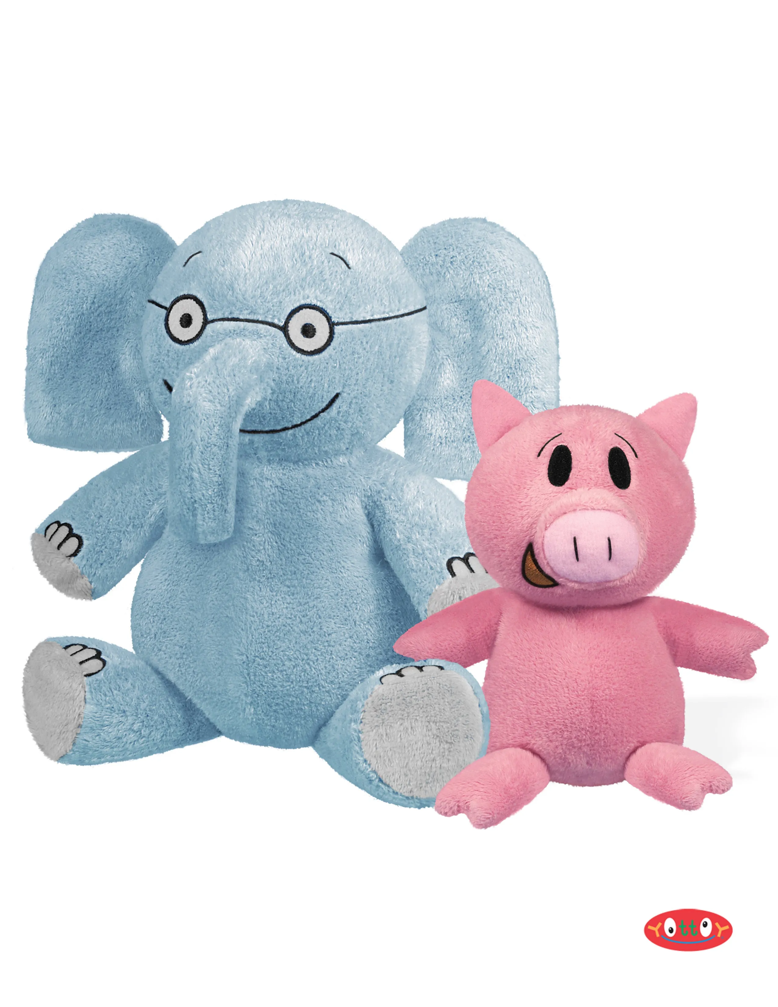 Elephant & Piggie Soft Toy Pair Yottoy