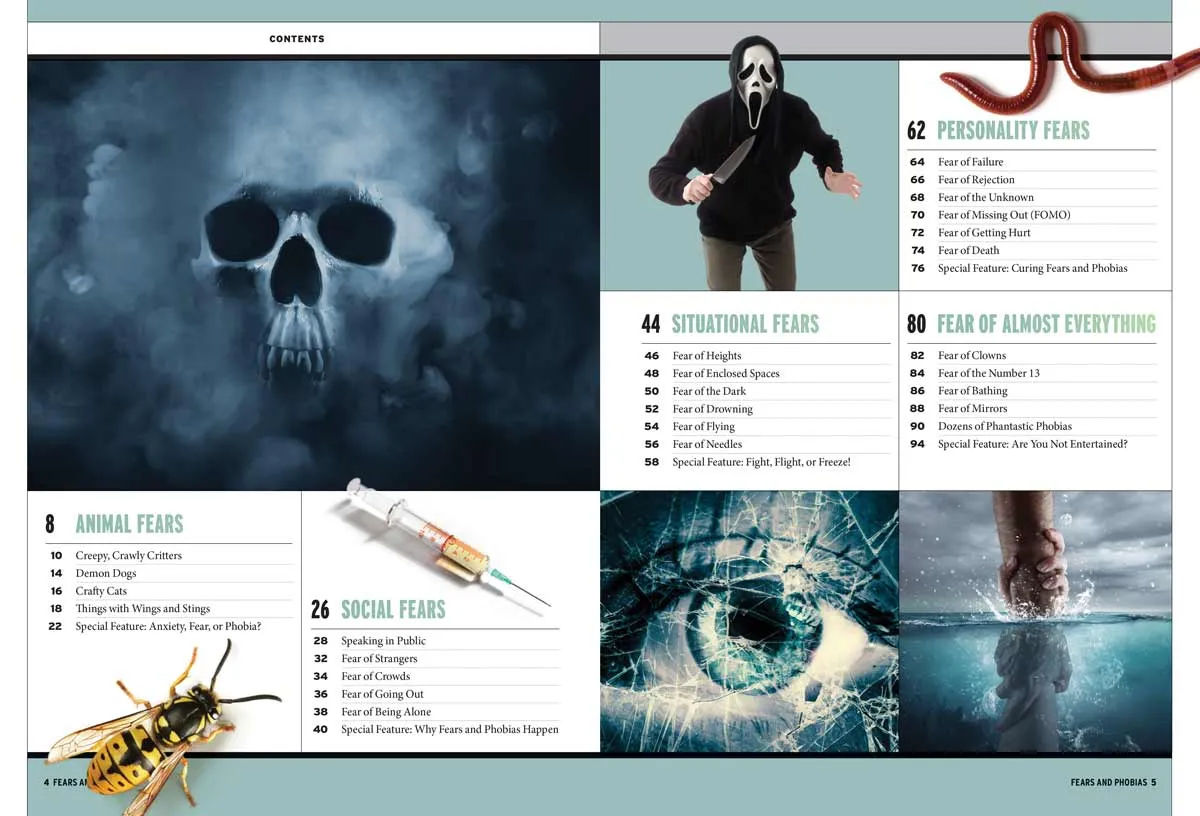 Fears & Phobias - Sources Of Fears, Why They're So Powerful, Promising Treatments, Spiders, Heights, The Dark, Flying, Death, Dogs, Public Speaking, Crowds, Strangers, Needles, FOMO, Clowns & More!