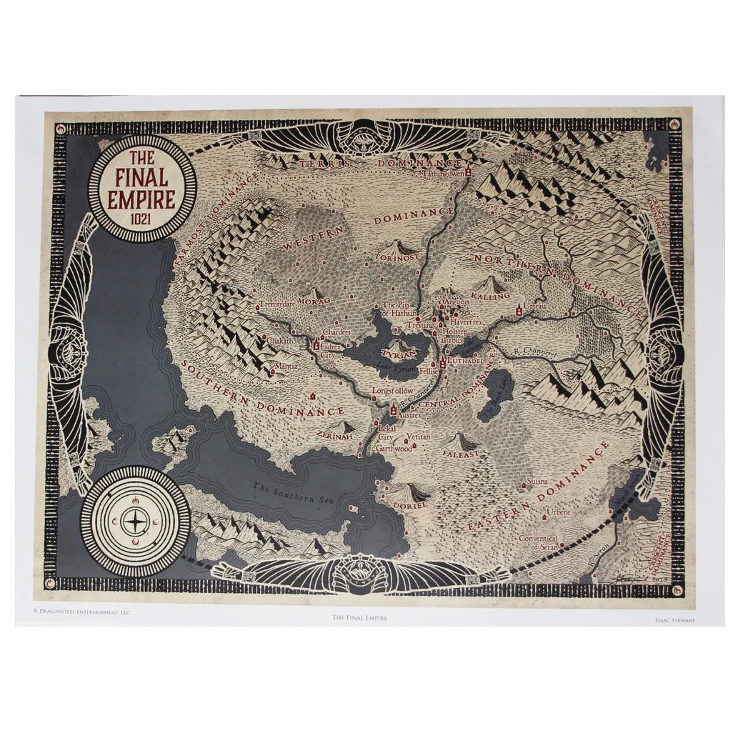 Final Empire Map Poster Dragonsteel Books