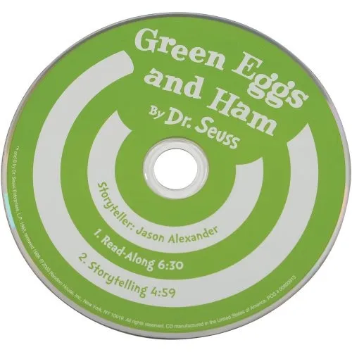 Green Eggs & Ham Book & CD Constructive Play Things