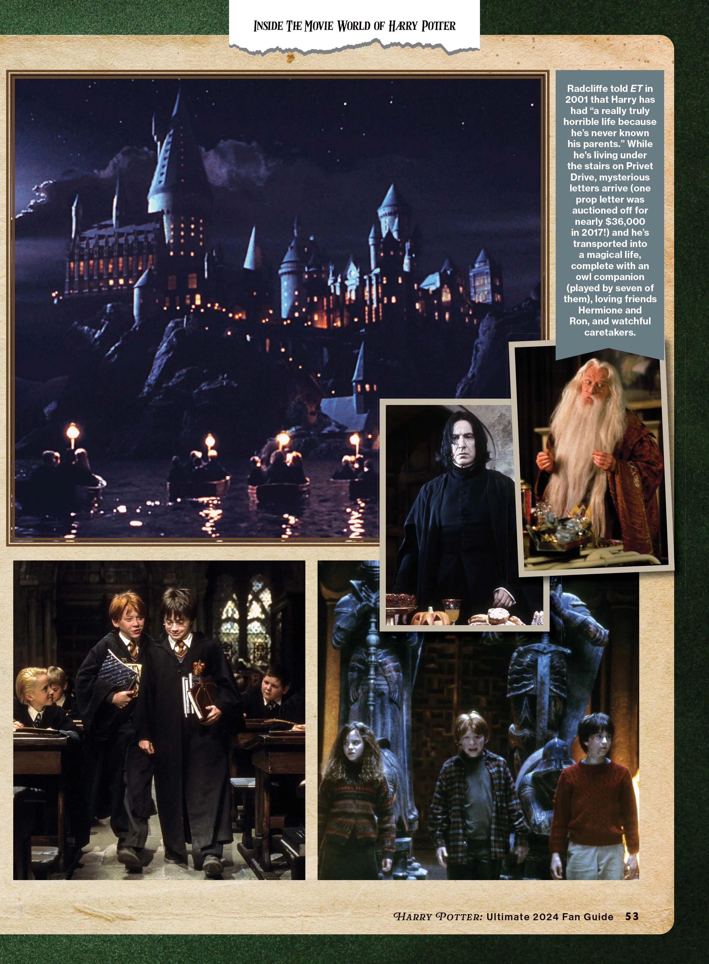 Harry Potter - Ultimate 2024 Fan Guide: J.K. Rowling, Books, 8 Movies, Harry Potter & The Sorcerers Stone, Magic, Wizards, Ron Weasley, Hermione Granger, Emma Watson, Muggles, Hogwarts & Theme Parks
