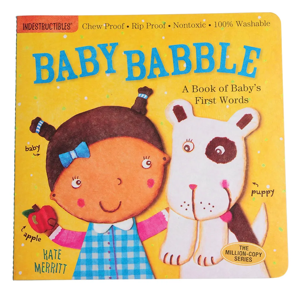 Indestructibles Baby Books 4-Piece Set | Chew-Proof, Washable, and Rip-Proof Constructive Play Things
