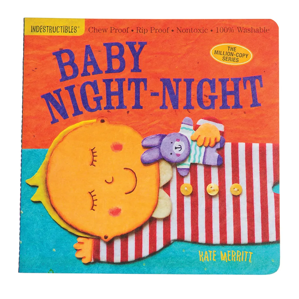 Indestructibles Baby Books 4-Piece Set | Chew-Proof, Washable, and Rip-Proof Constructive Play Things