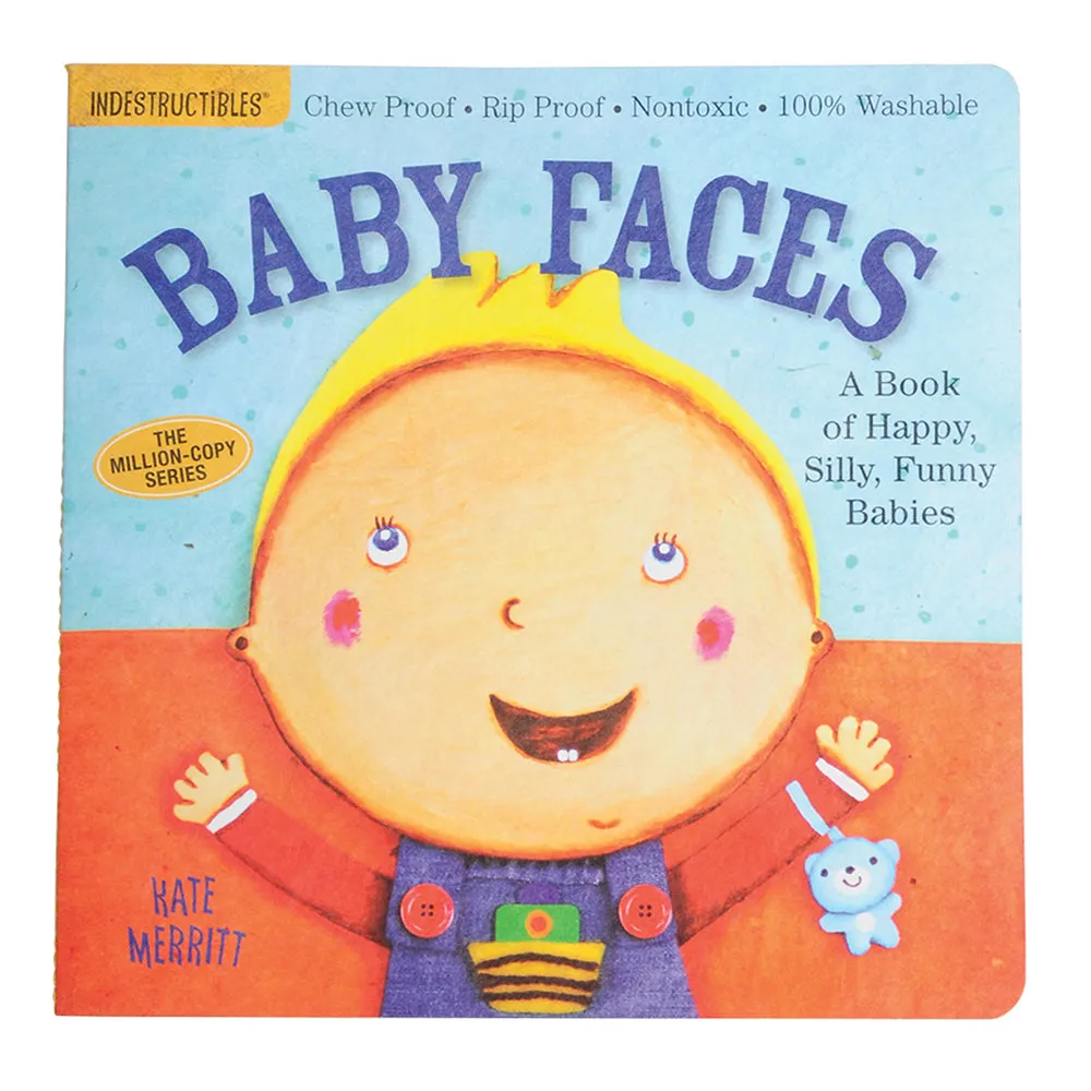Indestructibles Baby Books 4-Piece Set | Chew-Proof, Washable, and Rip-Proof Constructive Play Things