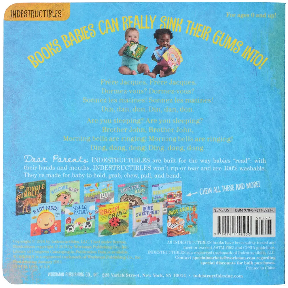 Indestructibles Frere Jacques Book Constructive Play Things