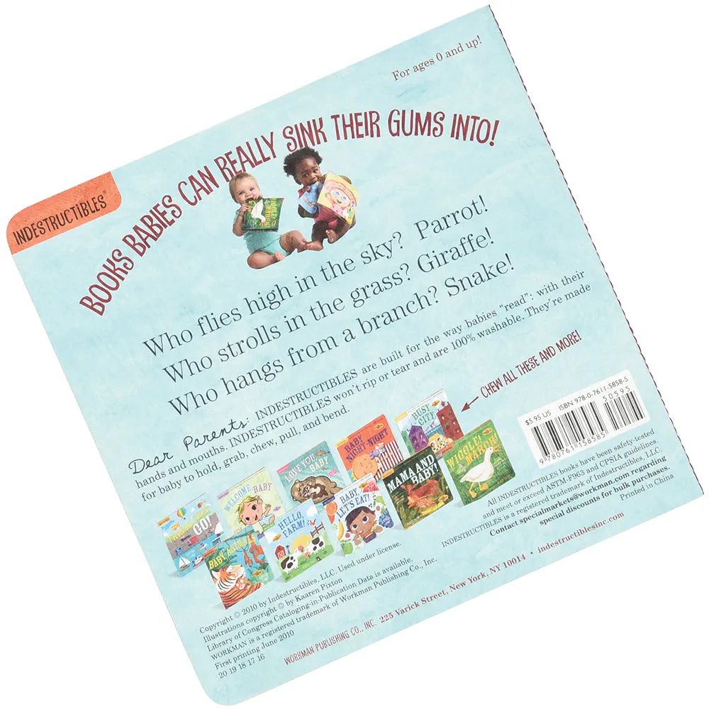 Indestructibles Jungle Rumble Baby Book Constructive Play Things