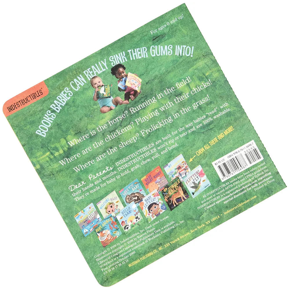 Indestructibles Wiggle March Baby Book Constructive Play Things