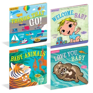 Indestructibles Word Books 4-Piece Set | Chew-Proof, Washable, and Rip-Proof Constructive Play Things