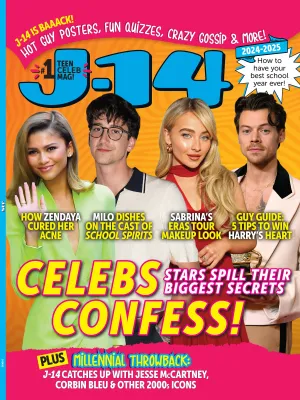 J-14 - Celebs Confess! Exclusive Interviews, How Zendaya Cured Her Acne, Sabrina Carpenter's Eras Tour Makeup, 5 Tips To Win Harry Styles Heart, 2000s Icons, 11 Posters, 10 Quizzes & More!
