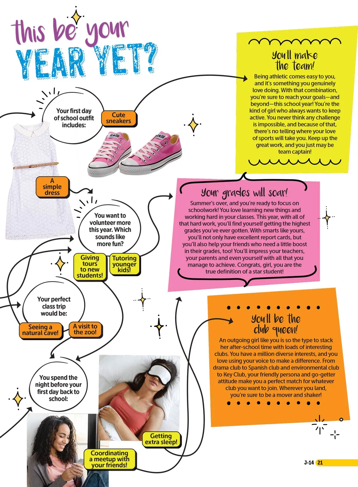 J-14 - Celebs Confess! Exclusive Interviews, How Zendaya Cured Her Acne, Sabrina Carpenter's Eras Tour Makeup, 5 Tips To Win Harry Styles Heart, 2000s Icons, 11 Posters, 10 Quizzes & More!