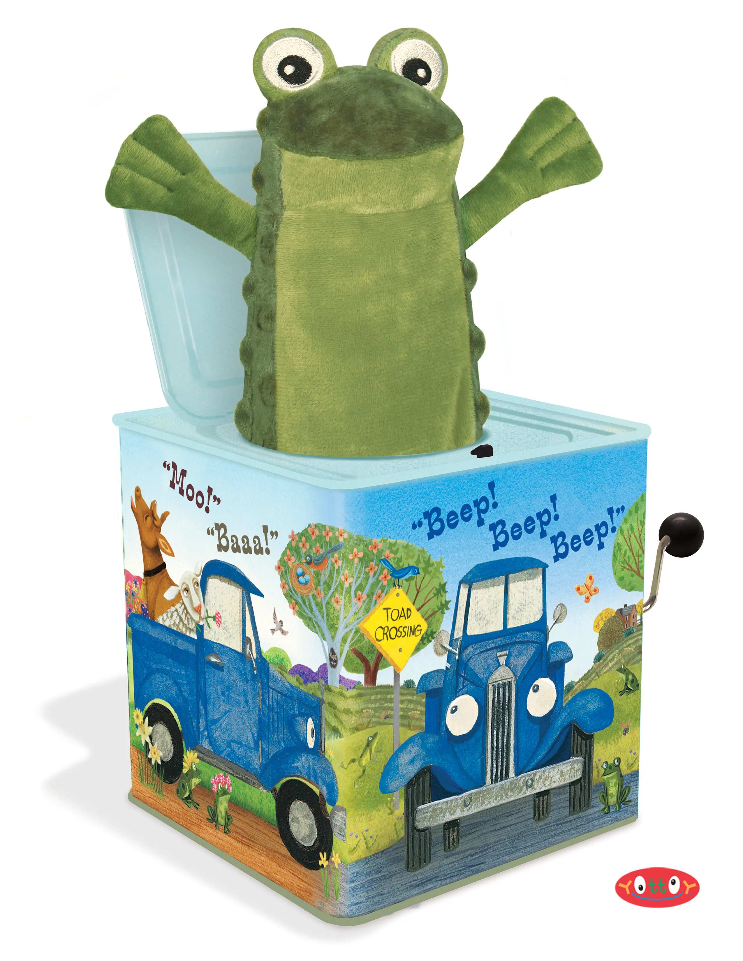 Little Blue Truck Jack-in-the-Box Yottoy