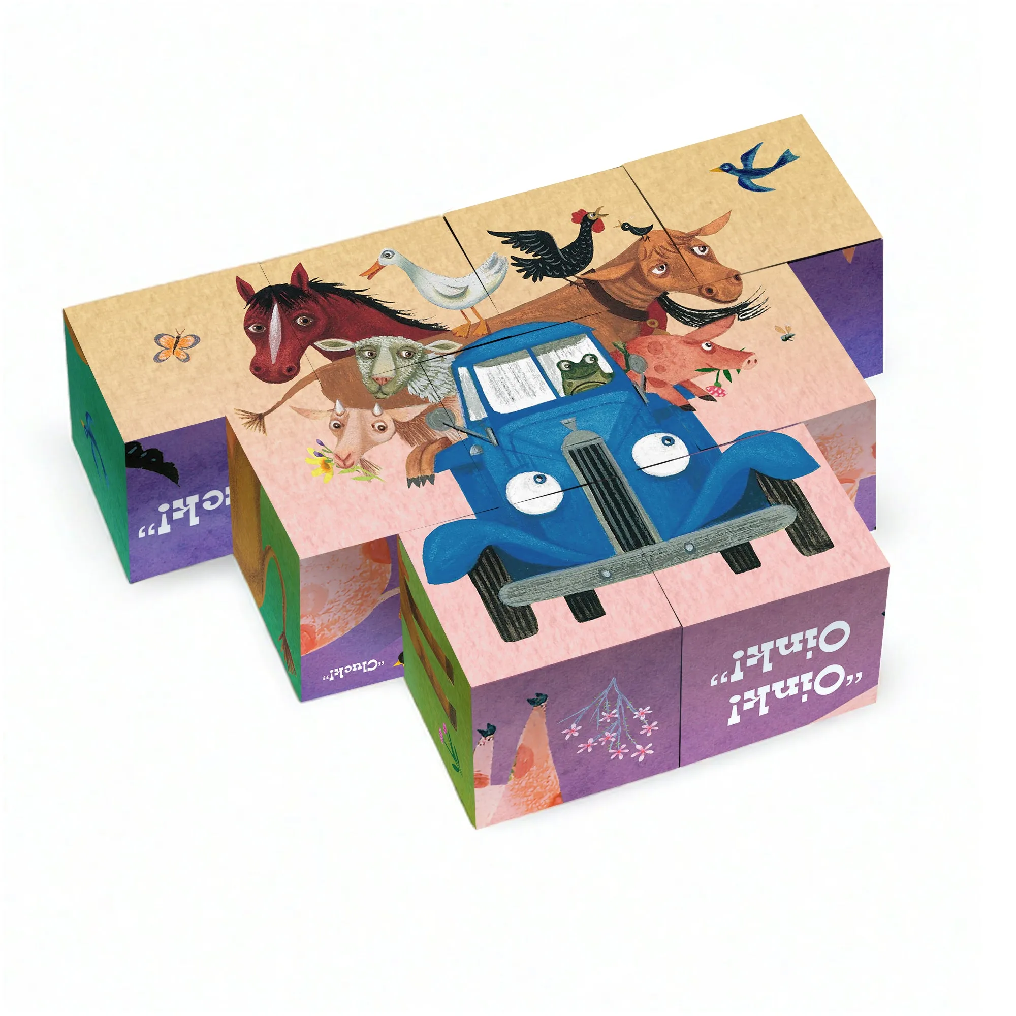 Little Blue Truck Puzzle Blocks Yottoy