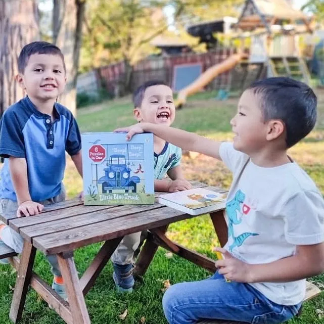 Little Blue Truck Puzzle Blocks Yottoy