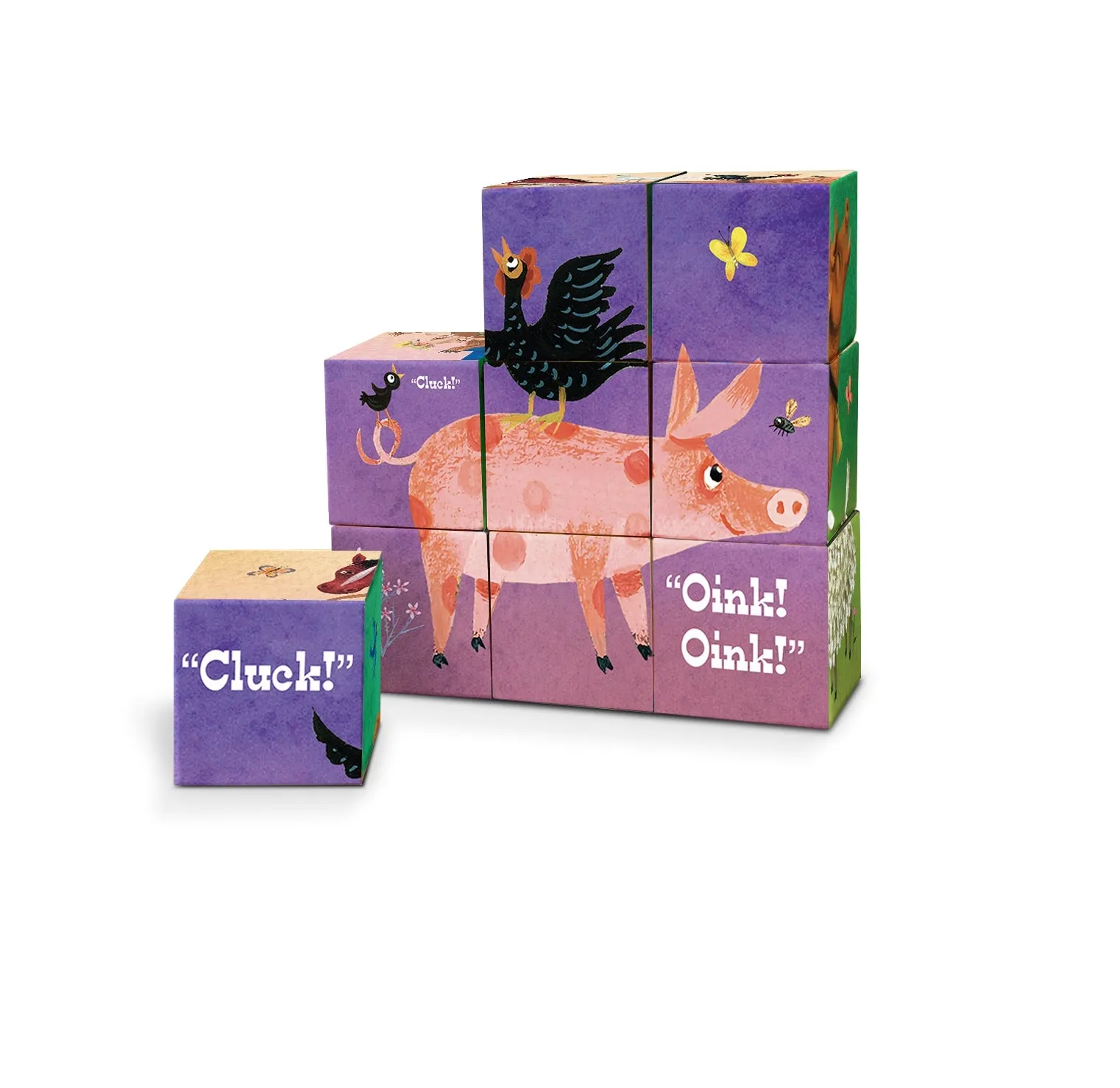 Little Blue Truck Puzzle Blocks Yottoy