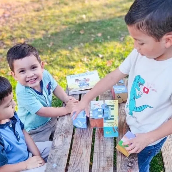 Little Blue Truck Puzzle Blocks Yottoy
