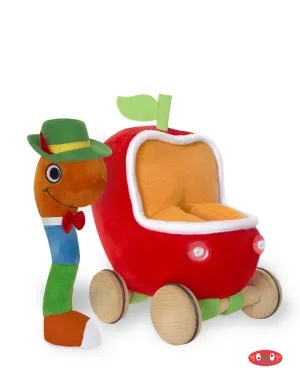 Lowly Worm Soft Toy with Applecar Yottoy