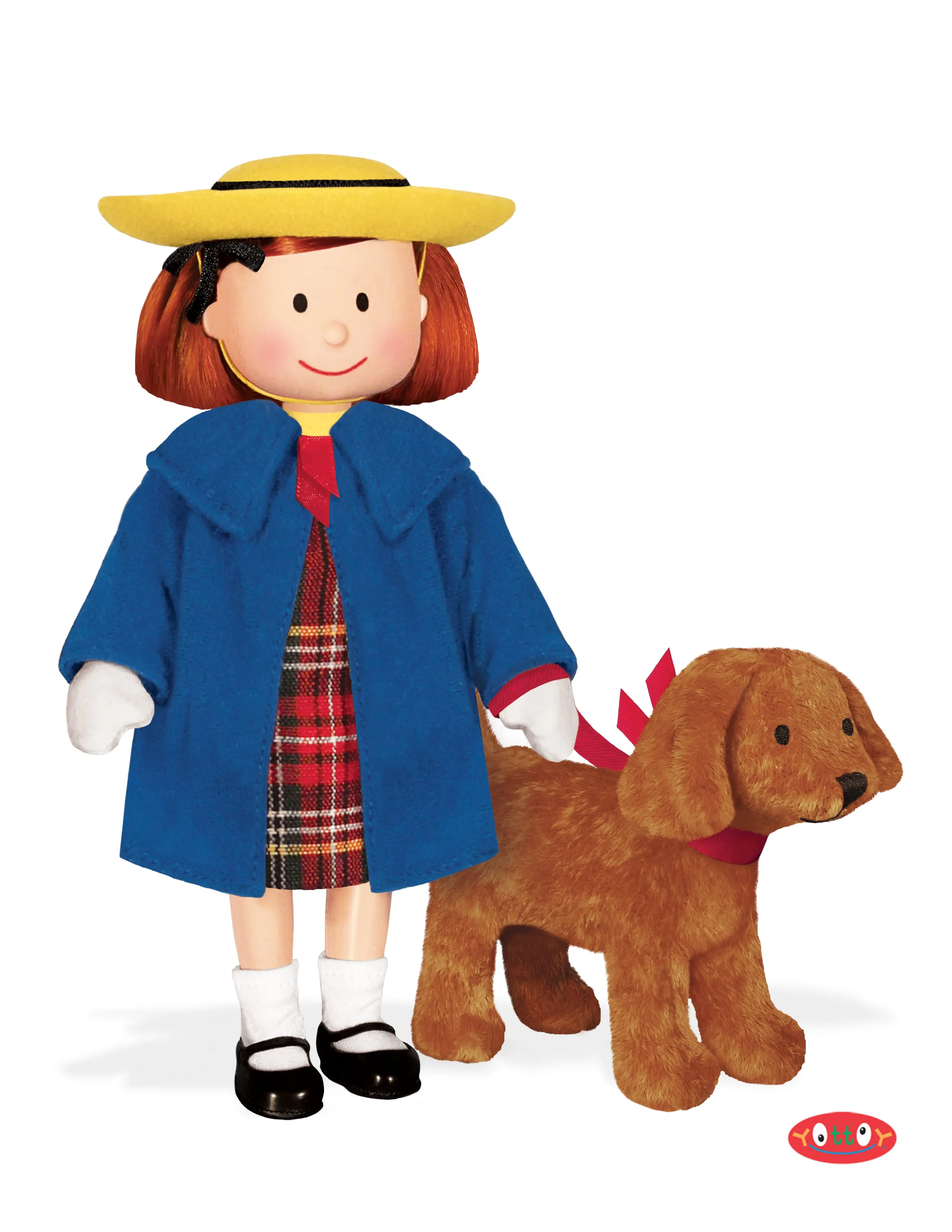 Madeline Poseable Doll with Genevieve Soft Toy in Take-Along Package Yottoy