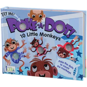 Melissa & Doug Poke-A-Dot Book / 10 Little Monkeys - 20 Pages Constructive Play Things