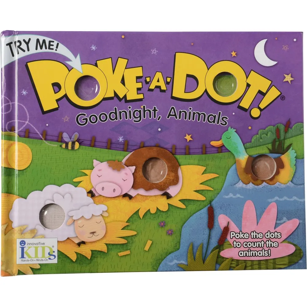 Melissa & Doug Poke-A-Dot Book / Goodnight, Animals - 20 Pages Constructive Play Things