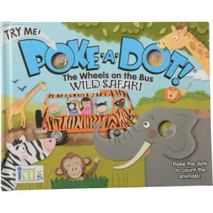 Melissa & Doug Poke-A-Dot Book / The Wheels On the Bus Wild Safari 20 Pages Constructive Play Things