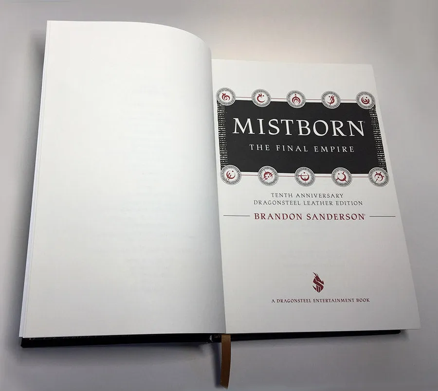 Mistborn Leatherbound Book Dragonsteel Books