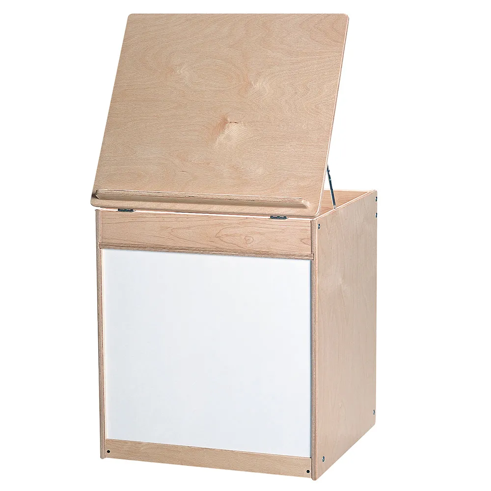 Mobile Big Book Display with Write & Wipe Panel and Storage Compartments Constructive Play Things
