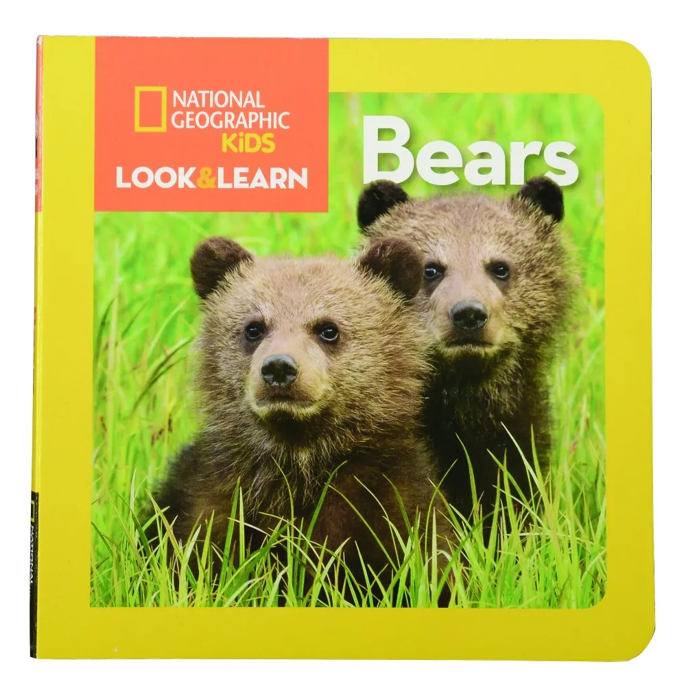 National Geographic Animals Board Book- Bears Constructive Play Things