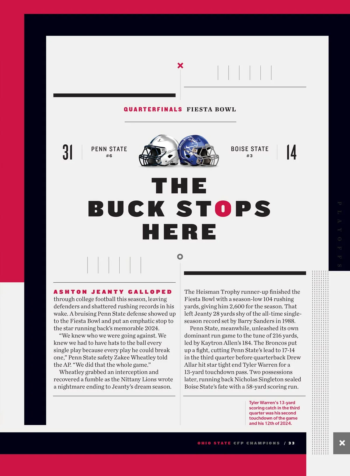 Ohio State 2025 NCAA Football Champions - Buckeyes Special Commemorative Issue: Historic Run for 9th National Title, Will Howard Star Quarterback, College Football's First 12 Team Playoff