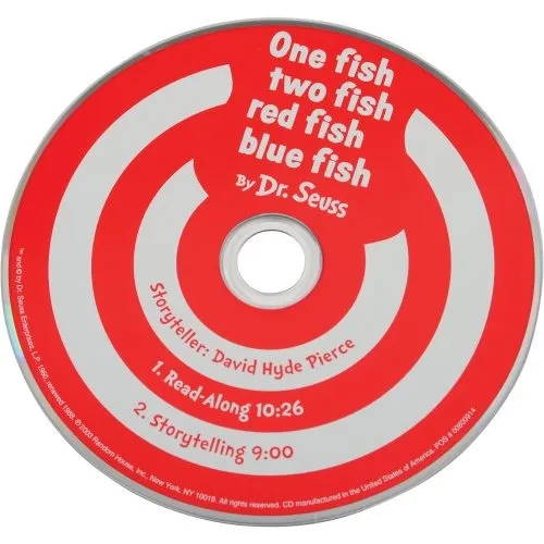 One Fish Two Fish Red Fish Blue Fish Book & CD Constructive Play Things