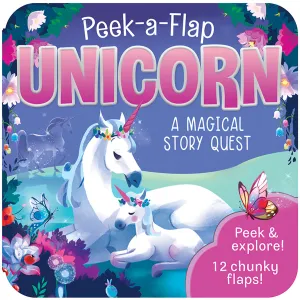 Peek-a-Flap Unicorn Cottage Door Press