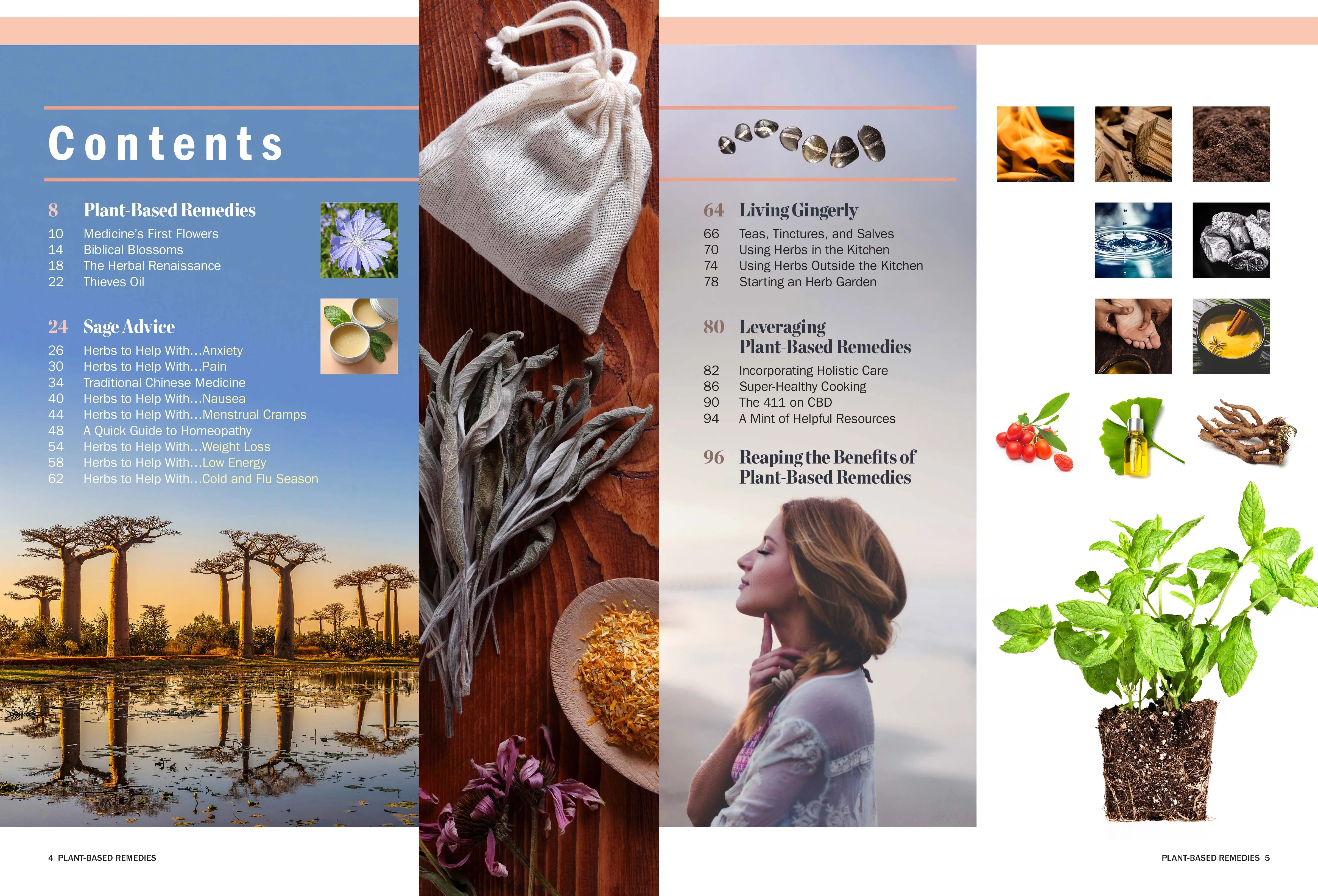 Plants That Heal - Guide To All-Natural, Plant-Based Medicine: Homeopathy, Herbal Remedies For Pain, Weight Loss, Anxiety, Cramps, Nausea, Ginger, Willow Bark, Teas, Tinctures, Salves, Recipes & CBD!